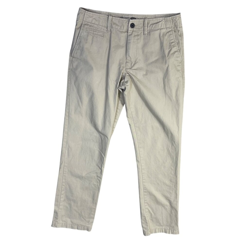 Old Navy Men's Chino Khaki Pants Size 32 Broken In Straight (READ)